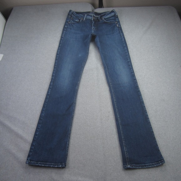 Silver Jeans Co Denim - Silver Jeans Co Jeans Womens 27x33 Avery Slim Boot Medium Wash Denim Stretch